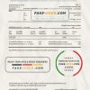 Thailand Bangkok bank account statement template in Word and PDF format