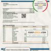 Thailand Bangkok Bank statement template, Word and PDF format (.doc and .pdf)