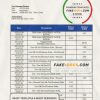 Timor-Leste BNCTL bank statement template in Word and PDF format