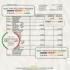 Turkey Odeabank bank statement, Excel and PDF template