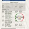 UAE Dubai Emirates NBD bank statement easy to fill template in Excel and PDF format