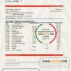 UAE First Abu Dhabi bank statement easy to fill template in Word and PDF format