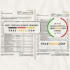UAE Mashreq bank statement template in Word and PDF format, 3 pages