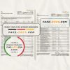 UAE Mashreq bank statement template in Excel and PDF format, 3 pages