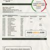 Uganda Cairo bank statement template in Word and PDF format