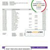 New Zealand Heartland bank statement template in Word and PDF format