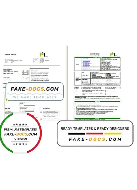 Malaysia Packet 1 Network bank statement template in Word and PDF format (3 pages) Malaysia Packet 1 Network bank statement template in Word and PDF format (3 pages)