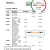 Niger Ecobank bank statement template, Word and PDF format (.doc and .pdf)