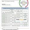 Palau ADB bank statement template in Word and PDF format