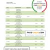Palau Bank of Guam bank statement template in Word and PDF format