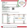 Peru Banco de Comercio bank statement template in Word and PDF format