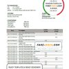 Peru Citibank bank statement template in Word and PDF format