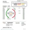 Philippines Bank of Communications bank statement easy to fill template in .xls and .pdf file format