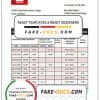 Maldives Bank of Maldives bank statement template in Word and PDF format