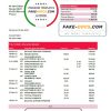 Poland HSBC bank statement easy to fill template in .xls and .pdf file format