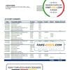 Portugal Banco BAI Europa bank statement template in Word and PDF format