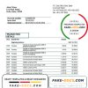 Qatar Ahlibank proof of address bank statement template in Word and PDF format, .doc and .pdf format