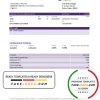 Qatar Development Bank statement template, Excel and PDF format (.xls and .pdf)