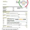 Qatar Doha Bank statement template in Word and PDF format