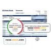 Republic of Ireland Ulster Bank statement easy to fill template in Excel and PDF format