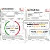 Romania UniCredit Bank statement template in Word and PDF format (2 pages) in Romanian and English languages