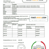 Russia Home Credit bank statement easy to fill template in .xls and .pdf file format