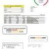Russia Tinkoff bank proof of address statement (English version) template in Word and PDF format