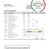 Russia Zenit Bank bank proof of address statement template in Word and PDF format