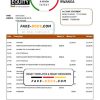 Rwanda Equity Bank of Rwanda proof of address bank statement template in Word and PDF format