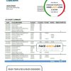 Saint Lucia Loyal Bank bank proof of address statement template in Word and PDF format