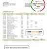 Salvador Banco Central de Reserva de El Salvador bank statement template in Word and PDF format