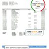 Samoa Bank of Hawaii bank proof of address statement template in Word and PDF format