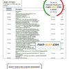 San Marino Banca di San Marino bank statement template in Word and PDF format