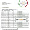 Sao Tome and Principe Banco Central de S.Tome e Principe bank statement template in Word and PDF format