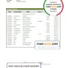 Saudi Arabia SNB bank statement template in Word and PDF format