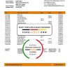 Senegal Banque Atlantique bank statement easy to fill template in Word and PDF format