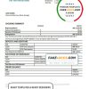 Senegal Ecobank Bank proof of address statement template in Word and PDF format