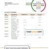 Serbia Banca Intesa bank statement template in Word and PDF format