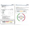 Singapore DBS Bank statement template in Excel and PDF format (2 pages)