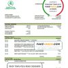 Mauritania Chinguitty bank statement template in Word and PDF format