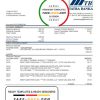 Slovakia Tatra Bank proof of address statement template in Word and PDF format