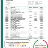 Slovenia Abanka d.d bank statement template in Word and PDF format