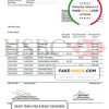 Mauritius HSBC bank statement template in Word and PDF format