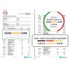 South Africa ABSA bank statement easy to fill template in Word and PDF format (9 pages)