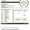 South Africa ABSA bank statement template in Word and PDF format