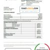 South Korea Industrial bank statement easy to fill template in Excel and PDF format