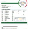 South Sudan Eden Commercial bank statement template in Word and PDF format