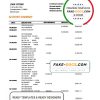 Spain Bankinter bank statement template in Word and PDF format