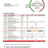 Spain Santander bank statement template in Word and PDF format, version 2