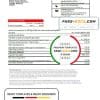 Spain Santander credit card proof of address bank statement in Excel and PDF format